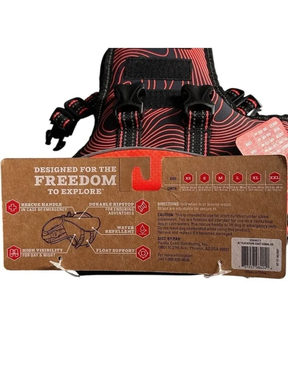 High-Visibility Orange Dog‎ Safety Vest